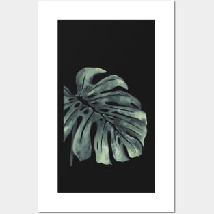 Monstera Half Leaf 4 Posters and Art